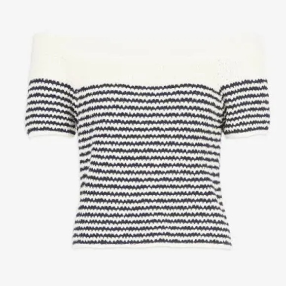 Tanya Taylor Women's Lawrence Striped Bouclé Knit Top - - Picture 1 of 5